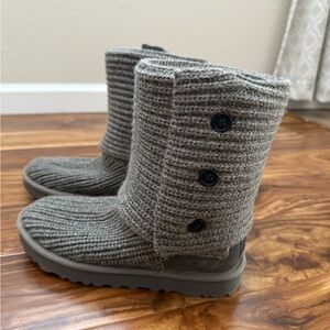 Ugg Knit Button Boots Size 7